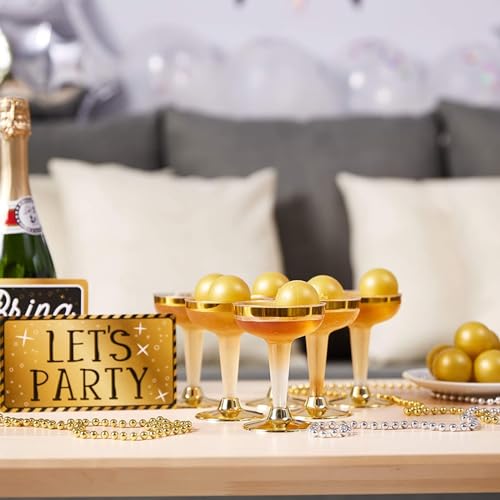 Plastic Gold Ping Pong Balls - Beer Pong & Table Tennis Accessory for Pingpong Play - DIY Crafts & Party Decor with Gold Balls - 50 Pack, 1.5 Inch