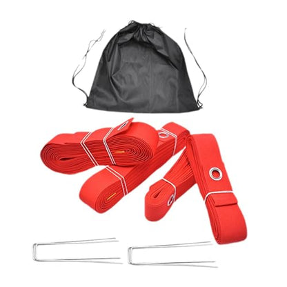 4 Pieces Beach Volleyball Lines Borderline Field Kit Badminton Lines Polyester Marker Accessories Exercise Supplies Suitable for Sports Activities