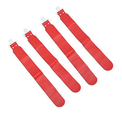 Adjustable Flag Football Set, 5 PCS PP Flag Football Belts with 10 Flags for Youth and Adults, Durable Training Equipment for Beach Games and Team Sports (Red)