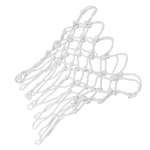Basketball Net Replacement Polyester Anti Whip All Weather Net Fits Standard Indoor Outdoor Rims White