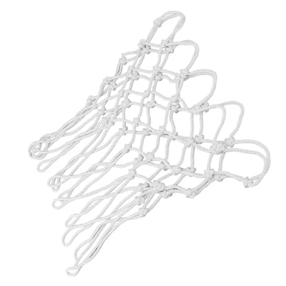 Basketball Net Replacement, All Weather Polyester, White - Durable Anti Whip Design, Fits Standard Indoor Outdoor Rims, Professional Use