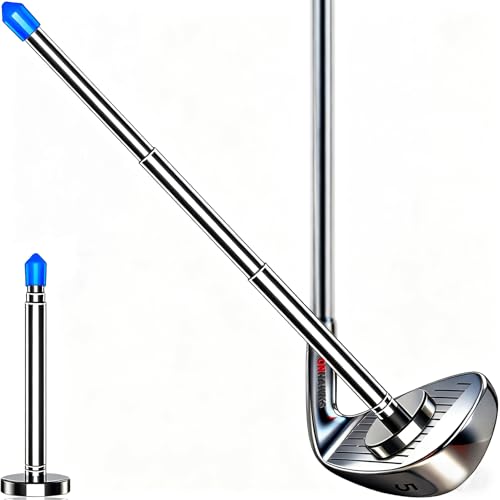 Golf Alignment Rods - Club Alignment Sticks with Telescopic Magnetic Corrector Trainer Aid Tools Help Visualize and Align Your Golf Shots Club,Swing Aim Practice Accessories Golf Gifts