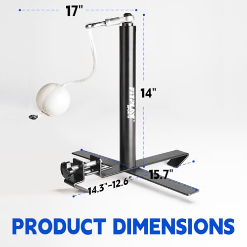 Auto-Reset Baseball Swing Trainer - Portable Hitting Trainer with Tethered Ball for Fence Mounting | Perfect for Baseball & Softball Hitting,Swing,Batting Practice Equipment For Beginners & Pro
