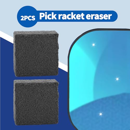 2PCS Pickleball Paddle Eraser, Carbon Cleaner, Quick & Effective Pickleball Accessories to Remove Ball Residue, Dirt and Scratches