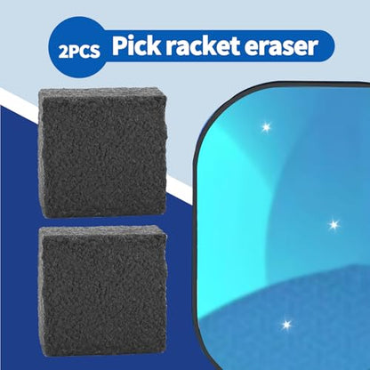 2PCS Pickleball Paddle Eraser, Carbon Cleaner, Quick & Effective Pickleball Accessories to Remove Ball Residue, Dirt and Scratches