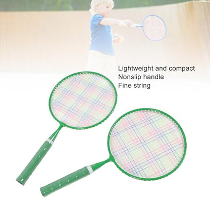 Badminton Rackets for Children, 1 Pair Kids Badminton Rackets with 2 Shuttlecocks 1 Table Tennis Ball Carrying Bag, Portable Badminton Rackets Set for Indoor and Outdoor Sport