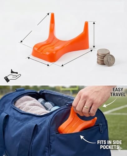 6Pcs Football Style Kickoff Kicking Tee Football Display Stand Compatible for All Ball Sizes Kickoff Stand for Kickoffs Practice Equipment