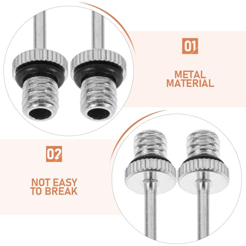 10pcs Metal Inflation Needles for Sports Balls Pump Needle Set Football Basketball Volleyball Replacement Pins for Ball Inflation