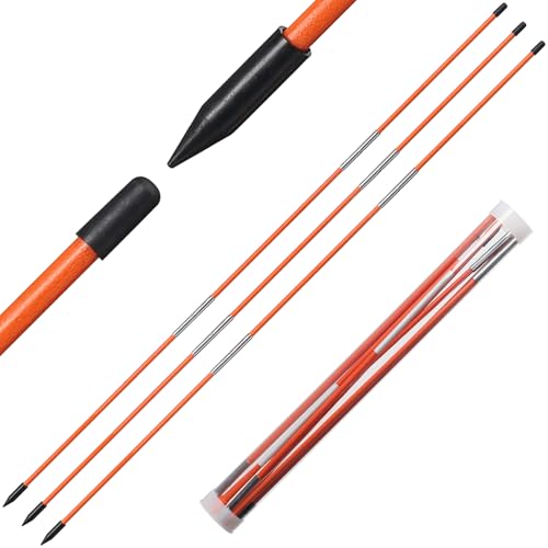 Golf Alignment Sticks Collapsible, 3 Pack Alignment Sticks for Golf Training, 48" Fiberglass Golf Alignment Rods Golf Practice Sticks Training Aid for Aiming, Putting