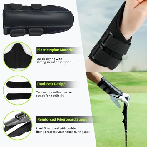 Golf Wrist Training Aid Kit with Wrist Brace & Arm Band, Durable & Comfortable Swing Trainer to Keep Arms Connected & Stabilize Wrist, Improve Swing Consistency for Beginners & Practice
