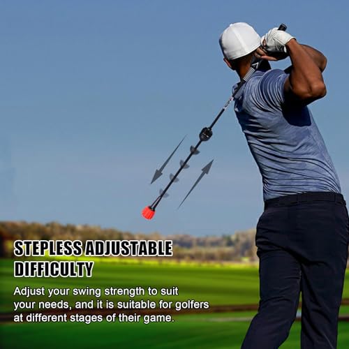 PGM Golf Swing Trainer Aid -2.0 Golf Swing Training Aid Golf Practice Warm-Up Stick for Strength Flexibility and Tempo Training -Suit for Practice Chipping Hitting Golf Accessories