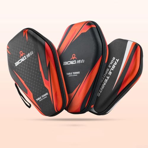 Double Padded Table Tennis Racket Bag Paddle Case, Table Tennis Case Racket Cover Helps Protect The Table Tennis Rubber And Racket, Table Tennis Organizer - color: PB005-B model