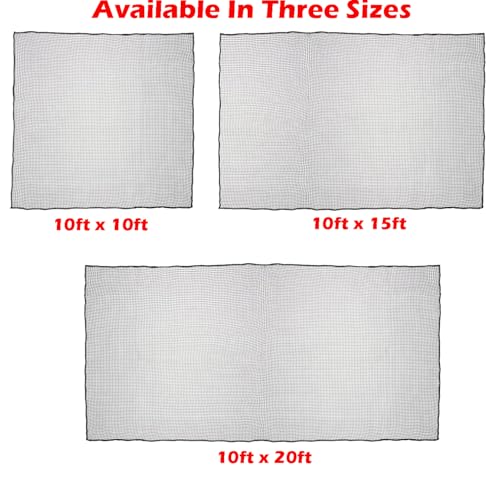 10ft, 15ft, 25ft Sports Practice Netting Sturdy Net Hitting Throwing Pitching Net 150LB Impact Hit Tested Nylon Mesh Netting for Golf, Baseball, Softball, Hockey, Soccer, LAX - size: 10ft x 15ft