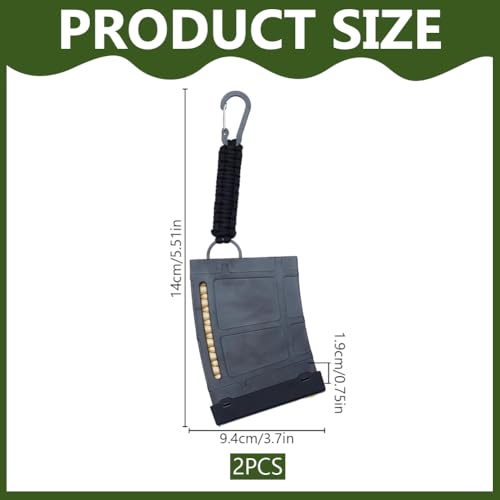 PLIGREAT 2 Pack Plastic Clip-On Golf Tee Holder, Golf Tee Holder for Bag Belt Black Golfing Tee Caddy to Hold 20 Tees Golfing Accessory, Black