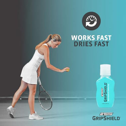 2Toms GripShield, Non-Sticky Grip Enhancer, Dry Grip Solution for Sweaty Hands, Tennis, Pickleball, Golf, Pole Dancing, and Gaming