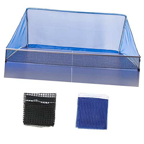 Yardwe 2pcs Nylon Table Tennis Replacement Net Regulation Outdoor Indoor Pong Net Blue for Stress Relief Easy Setup Lightweight and Durable Use