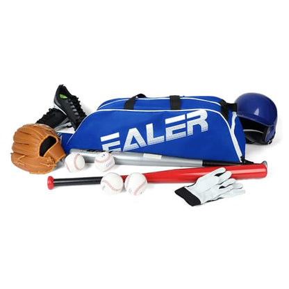 EALER Baseball Bat Tote Bag & T-ball, Softball Equipment Bag - Gear for Kids, Youth, and Adults Holds Bat, Helmet, Glove, Cleats, Shoes and More - color: Royal Blue