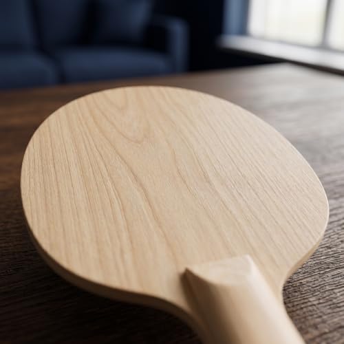 ARTIBETTER 4 Unpainted Wooden Ping Pong Paddles Set - DIY Blank Table Tennis Rackets for Custom Painting - Smooth Surface Craft Projects (10. 02 X 5. 89 Inches)