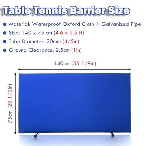 The Movable Ping Pong Ball Baffle,Table Tennis Fence, Removable Ping Pong Field Fence Block for Studio/Gym/School，（7 Pack） - color: 7 Pack