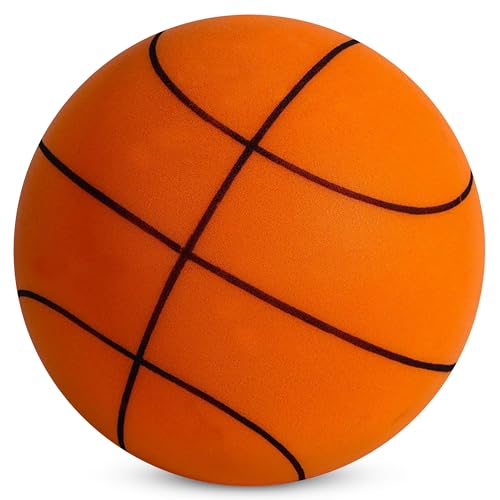 Silent Basketball Size 7 (29.5"), Indoor Quiet Foam Basketball for Dribbling Training, Noise-Free Basketball for Home, Apartment & Indoor Practice, Soft Grip Training Ball