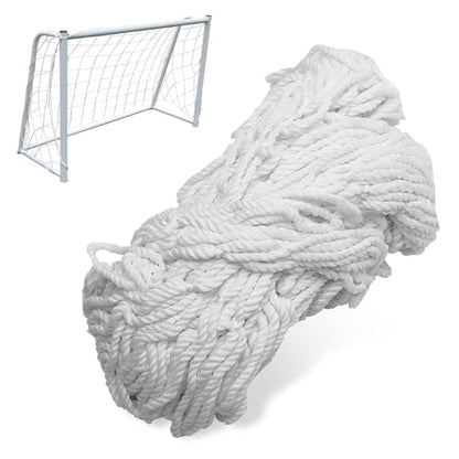 Soccer Goal Net, Sports Soccer Replacement Goal Nets Football Net Soccer Netting for Backyard Games and Training for Adults and Youth Soccer Practice, White - size: 6X4FT