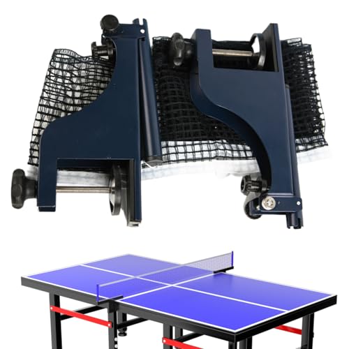 Table Tennis Net with Clamps - Heavy Duty Adjustable - Outdoor Table Tennis Replacement Net | for Home Outdoor Game Room Backyard Basement Sports Training