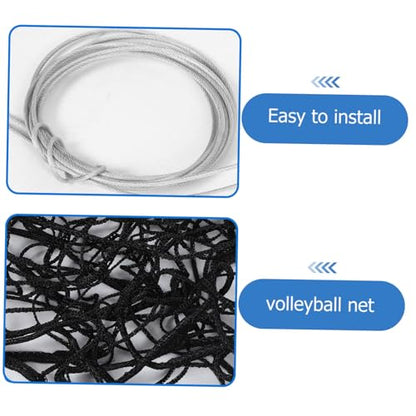 Portable Volleyball Net for Backyard Outdoor Sports with Folding Design and Carry Bag Easy Setup Badminton and Beach Volleyball Net for Driveway and Park Recreation