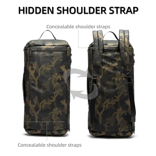 ROYALFAIR Basketball duffel bag Large Sports Bag with Separate Ball Holder & Shoes Compartment,Best for Basketball, football,Volleyball,Gym - color: camouflage