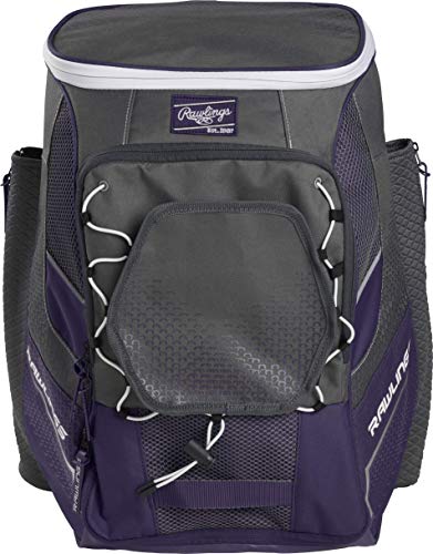 Rawlings | IMPULSE Backpack Equipment Bag | Baseball/Softball | Multiple Styles - color: Purple