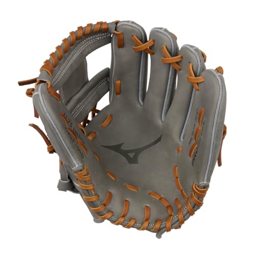 Mizuno Pro Select FP - color: Deep 3 C Web - Gray, size: 11.75" | Infield | Deep Pocket Design