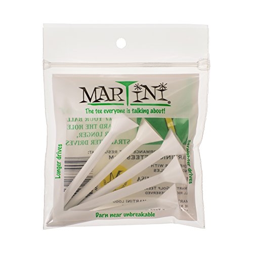 ProActive Sports Martini Golf Tees - Virtually Unbreakable Durable Plastic