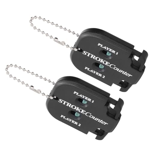 Golf Tracker, 2pcs Portable Golf Score Counter, Mini Stroke Shot Score Counter with Key Chain