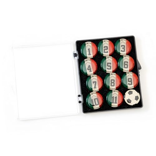 SCOPRO Soccer Coaching Magnets, Numbered Magnetic Player Markers for Soccer Coaching Board and Dry Erase Board Training, Mexico - color: Mexico, size: 1 Set