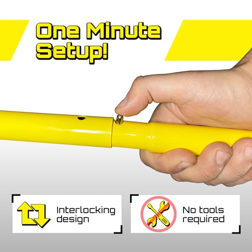 Mini Pickleball Net 4 ft. Pickleball Dink Training Rebounder Net, Fully Adjustable and Regulation Height, Quick Set Up Design, Lightweight and Durable, Weatherproof