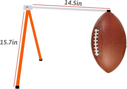 Kapler Football Kicking Cage Net - 81" x 41" Football Field Goal with Heavy Duty Steel Extra Deep Pocket and Holder Tee for Youth Punting & Place Kicks Backyard Indoor Outdoor Use