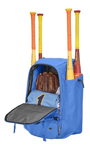 Easton Easton | Walk-off Ethos Backpack Equipment Bag | Baseball & Softball | Multiple Colors - color: Columbia Blue