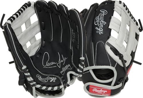 Rawlings | Sure Catch Baseball & Softball Glove | T-Ball, Youth & Adult Rec Models | Multiple Sizes & Styles - color: Aaron Judge Model, size: 11" | Ages 7-9