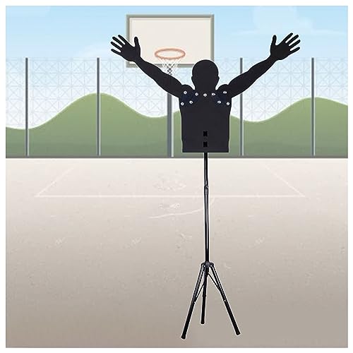 LXLZYXSF Basketball Shooting Trainer Free Standing Defender Mannequin, Adjustable Arms & Height Dummy, Portable Dribbling Practice Aid, Gifts for Husband/Son (Size : 157-232cm(61.8-91.3 inch)) - size: 157-232cm(61.8-91.3 inch)