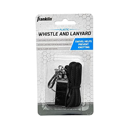 Franklin Sports Plastic Whistle and Lanyard