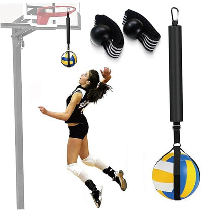 Volleyball Spike Trainer Nylon Volleyball Hitting Trainer with Adjustable Straps Reusable Practice Equipment for Training for Christmas