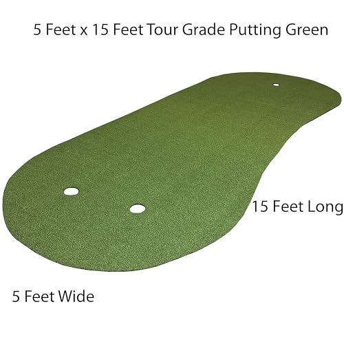 5 Feet x 15 Feet Professional Synthetic Turf Grass Nylon Practice Indoor Outdoor Putting Green