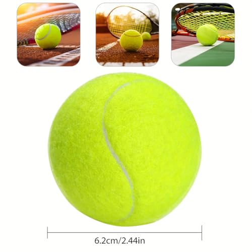 Tennis Balls, 3 Pack Advanced Training Tennis Balls High Elasticity, Good for Beginner Training