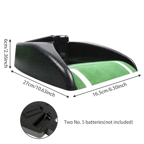 Golf Ball Return Putting Machine Automatic Putting Machine with Ball Return Training Putting Cup Golf Trainer for Indoor Outdoor Home Office, No Battery