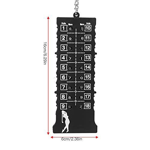 Score Counter | 18 Holes Stroke Recorder with ABS Plastic | Portable Training Tool for Practice/Competition/Range | No Batteries Needed