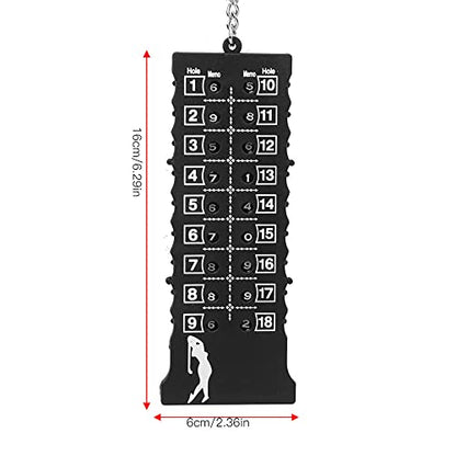 Score Counter | 18 Holes Stroke Recorder with ABS Plastic | Portable Training Tool for Practice/Competition/Range | No Batteries Needed