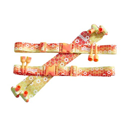 Flag Football Belts, Flag Football Kit for Children/Teenagers/Adults - color: Nacarat