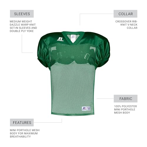Russell Athletic Boys Youth Stock Practice Jersey - color: Kelly, size: X-Large