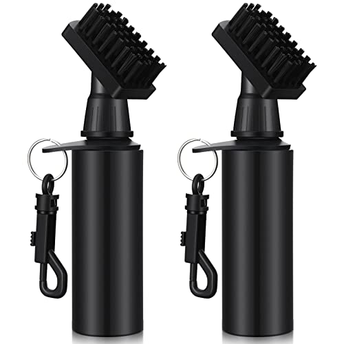 2 Pack Club Cleaner Groove Tube Golf Brush With Leakproof Reservoir, Squeeze Bottle for Easy Cleaning, 7 Inches Tall