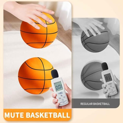 Silent Basketball, Silent Basketball Dribbling Indoor, 2025 Latest Foam Ball Indoor Training Ball（8.3in）