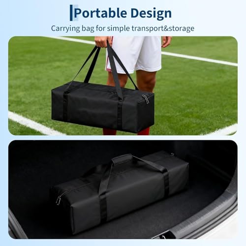 Portable Soccer Goal 6x4FT, Backyard Soccer Net and Frame, Foldable Pop Up Soccer Nets Training Equipment Suitable for Kids and Adults, Practice Training Goals, w/Carry Bag, Easy Setup